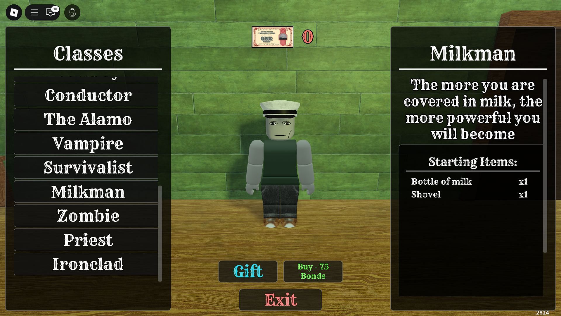 The Milkman Class (Image via Roblox)